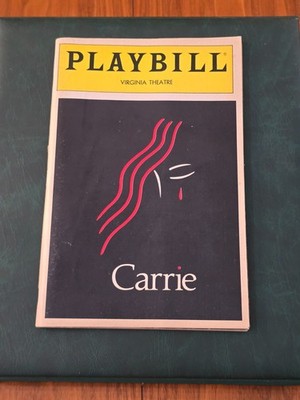 Betty Buckley ''CARRIE'' Linzi Hateley 1988 Broadway Musical FLOP Opening Playbill