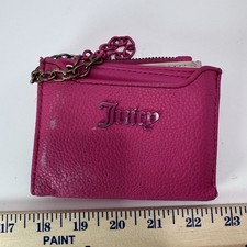 Juicy Couture hot pink wallet with attached card holder
