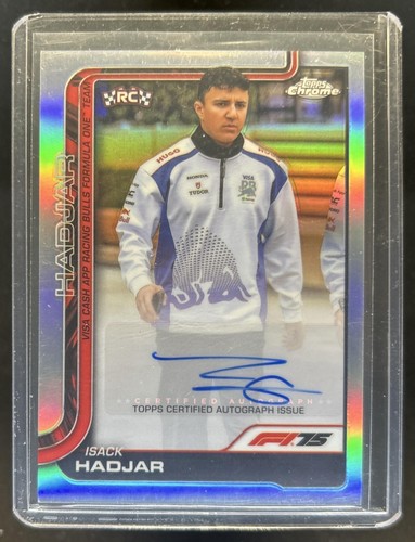 2025 Topps Chrome F1 Formula 1 Isack Hadjar Auto Autograph Rookie RC #CAC-HAD