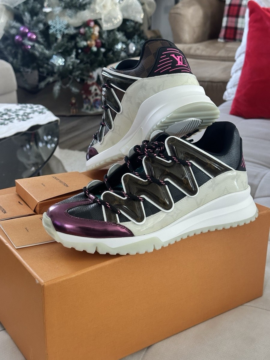 靴 Louis Vuitton Monogram Sneakers Size 9 - Louis Vuitton LV Trainer Monogram Denim for sale online