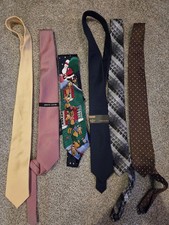 Men  s Multicolor Mixed Pattern Designer Tie Lot - Assorted Styles some new
