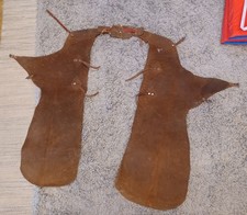 Vintage LEATHER CHAPS Cowboy Chaps READ