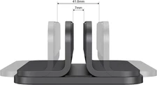 Aluminum Laptop Vertical Stand Organizer, Sturdy Laptop Computer Holder Deskt...