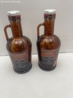 New Belgium Brewing Growler Brown Glass Swing Top Cap Beer Jug 2L Set of 2 — photo 2