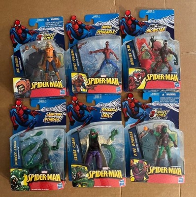 Spider-Man Figures lot of 6 Hasbro 2009-2010 NIP