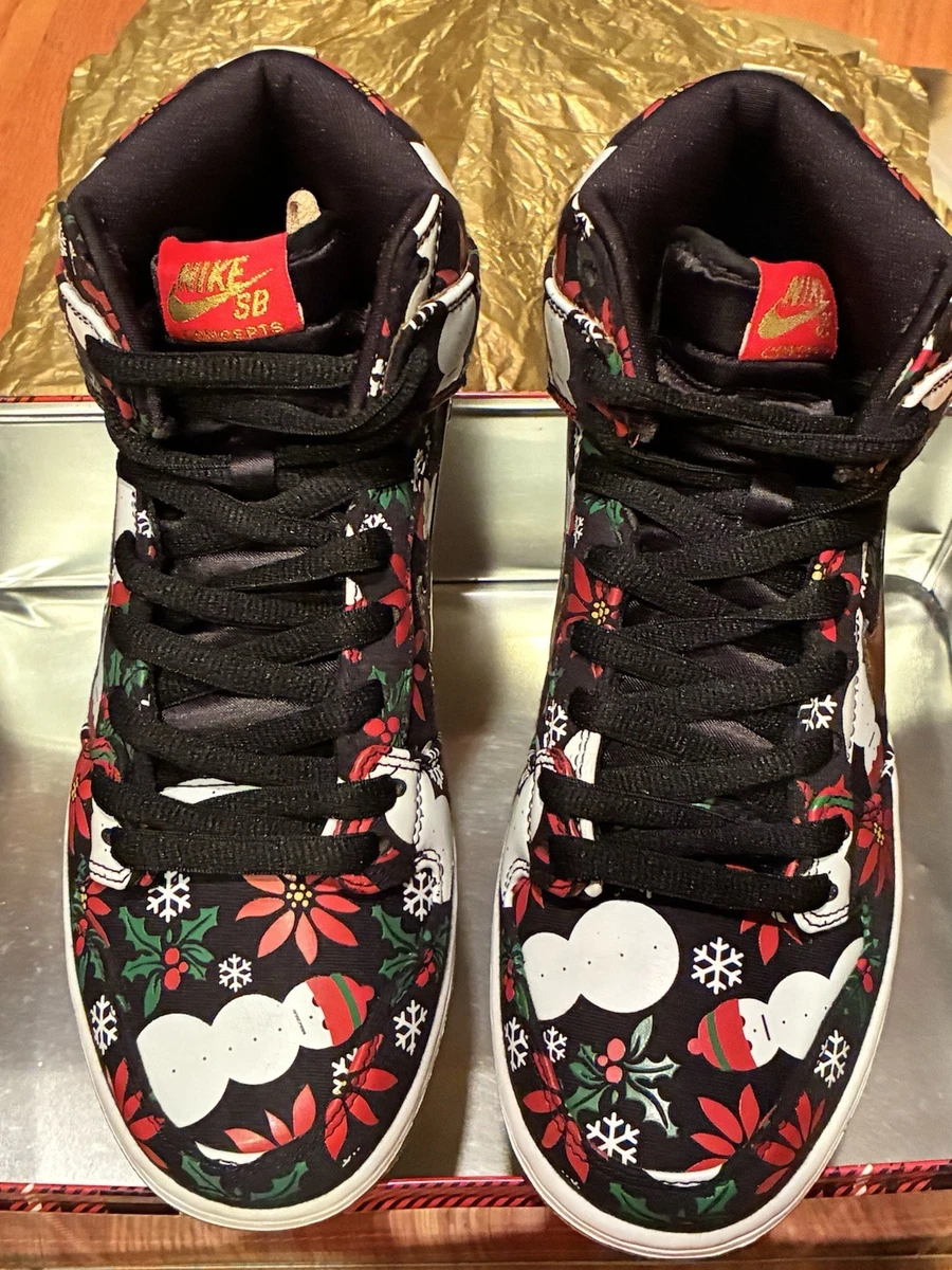 Nike Concepts x Dunk SB Premium High Ugly Christmas Sweater | eBay