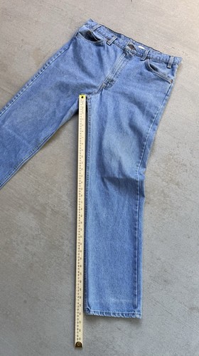 Vintage Levis Jeans Mens 36x32 Blue 505 Denim Pants Orange Tab USA Western 90s - Picture 16 of 18