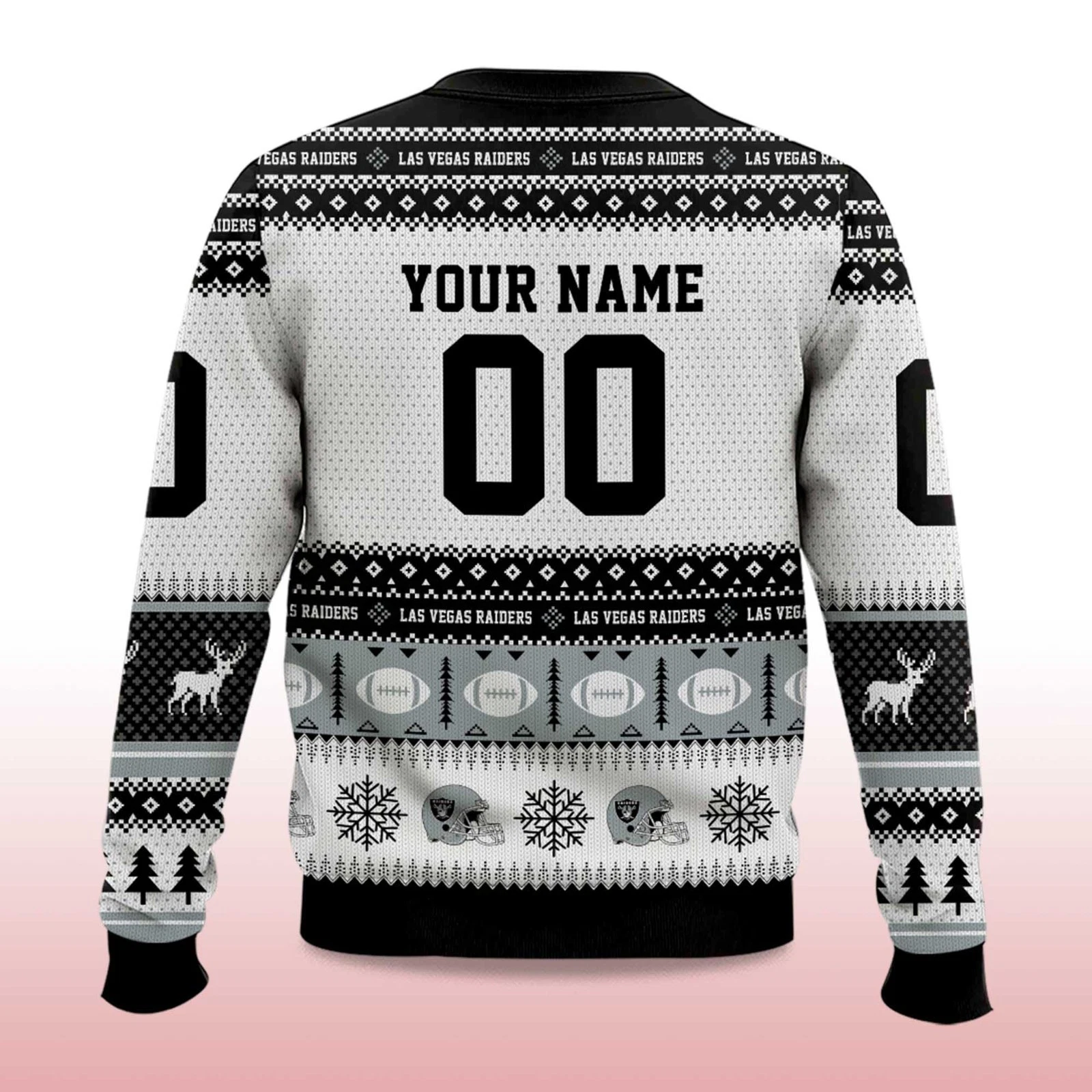 Christmas Raiders Personalized Ugly Christmas Sweater Holiday Fan Gift