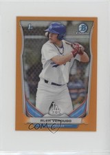 2014 Bowman Chrome Minis Orange Refractor 8/10 Alex Verdugo #28 1v3