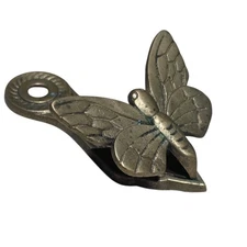 Vintage Crowning Touch Solid Brass Butterfly Letter Note Holder Clip Made in...