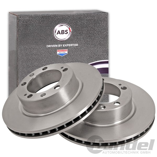 2X A.B.S. Bremsscheiben 298Mm Vorne Passend FüR Porsche 944 968-image