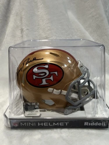 Jerry Rice Signed San Francisco 49ers Mini Helmet Player Hologram Authentic