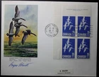 Canada #415, Signed By Artist, U.L. Plate Block, Plate #2, First Day Cover