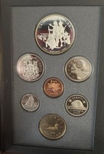 1990 Canada Proof Set, Dbl Dollar, Silver Kelsey Dollar w/COA & OMP