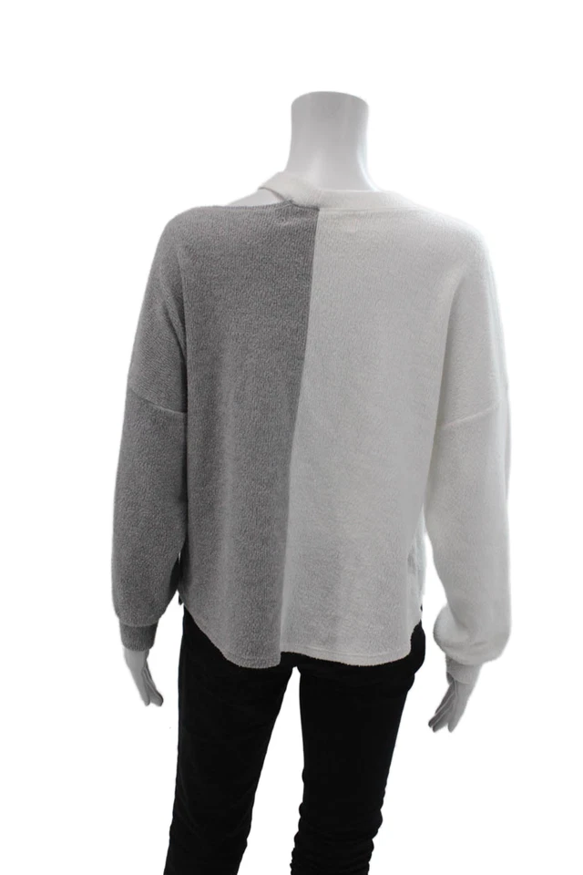 Vintage Havana Womens Long Sleeves Sweatshirt White Grey Size Small - Image 3 of 4