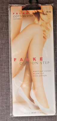 Falke Füssli Füsslinge Gr. 39-42 Schwarz 35% Baumwolle Neu OVP