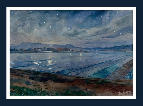 Night Ice Oxnard Sheeted Farm Fields 2025 Max Rainet * Frame Worthy * Art Print - Picture 6 of 11