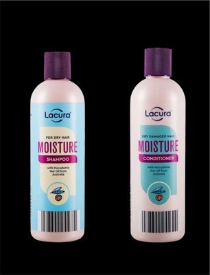 Lacura Moisture Shampoo & Conditioner mit Macadamianussöl je 300 ml