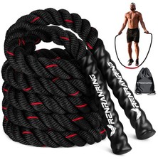 Jump Rope, 3LB Weighted Jump Rope for Fitness, 9.8ft Heavy Jumping Ropes for ...