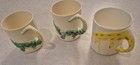 Vintage 1980s Plastic 3D Animal Tail Handle Mugs Lot of 3 Alligator Giraffe Hong — photo 2