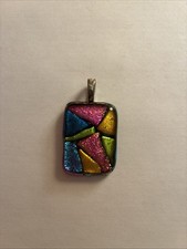 Dichroic Fused Glass PENDANT ONLY