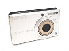 Sony Cyber-shot DSC-S750 7.2MP 3x Optical Zoom Digital Camera Silver NO BATTERY