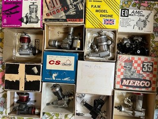 Vintage rc plane engines o.s merco cs rc plane kits etd