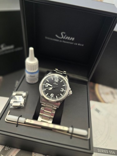 Sinn 556A Automatic 38.5mm H-Link Bracelet Full Set 2022 Box Papers