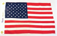 Nylon American Flag, 12 x 18 Inch (Model 2480) 100% MADE in USA