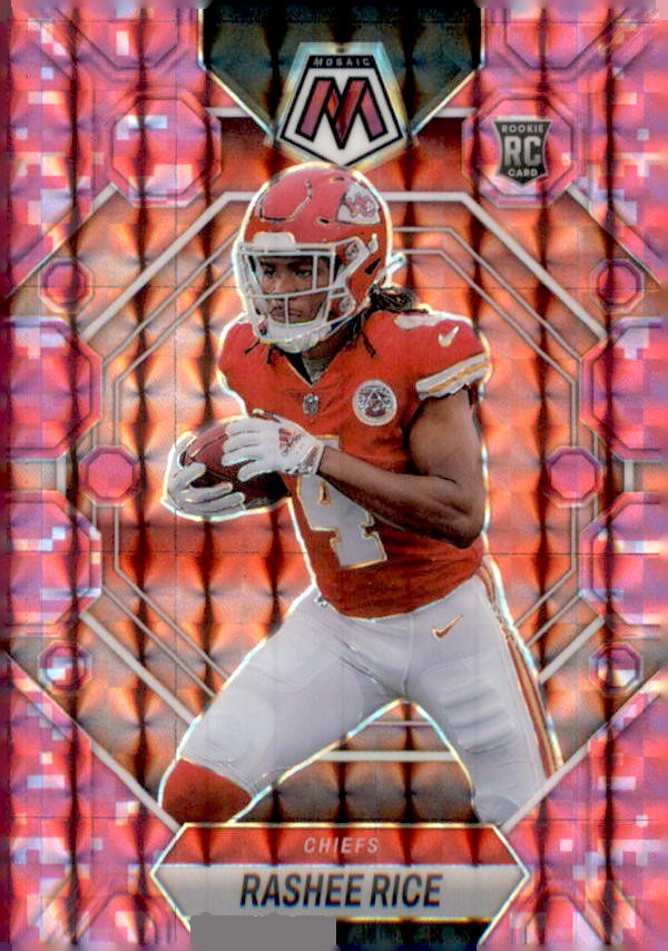 2023 Panini Mosaic Mosaic Camo Pink #357 Rashee Rice Card