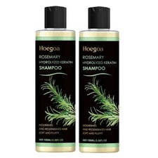 2 Pack Organic Rosemary Hair Growth Shampoo for Women and Men-Natural Thickening