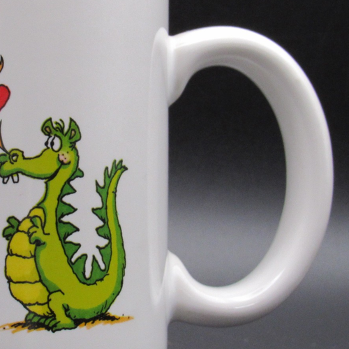 Vagabond Creations Papel Mug, "Hots for You", Love-struck Dragons, Vintage - Picture 5 of 12
