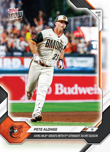 Pete Alonso – 2026 Topps Now #581 Joins MLB® Greats With 6th-Straight 30-HR Season