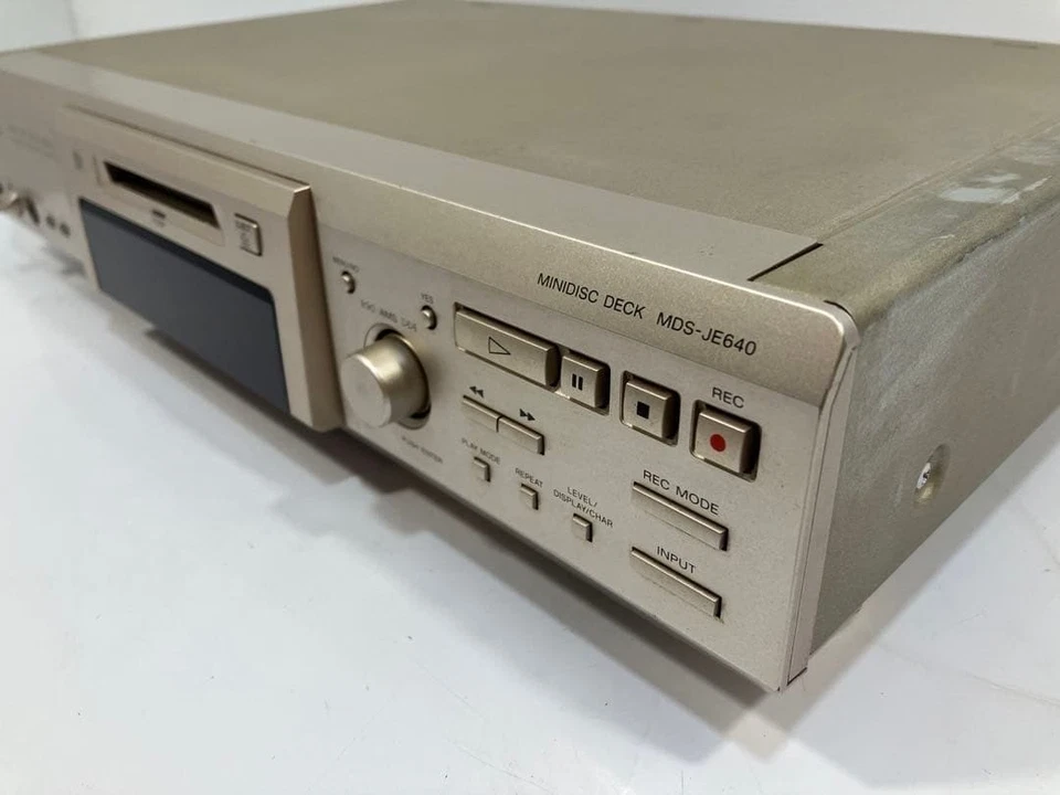 Sony MDS-JE640 MiniDisc Recorder ATRAC Type-R MDLP Optical Audio Deck Tested - Image 4 of 4