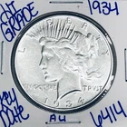 1934 SILVER PEACE DOLLAR AUTHENTIC HI GRADE U.S. MINT COIN RARE KEY DATE 6414