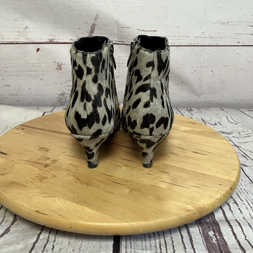 Sam Edelman Boots Womens Sz 7 Kinzey Leopard Print Calf Hair Kitten Heel Bootie - Image 4 of 4