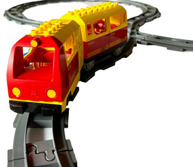 LEGO Duplo 3771 Train Starter Set,Tracks,Train Car, Figures,Station-100%Complete