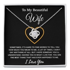 To My Wife Necklace, Christmas Gifts For Women, Anniversary Gift For Wife
