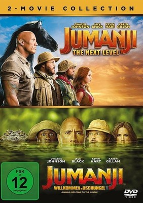 Jumanji - Willkommen im Dschungel & The Next Level # 2-DVD-NEU