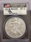 2013 American Silver Eagle-John Mercanti Signed -1st Strike! PCGS MS 70