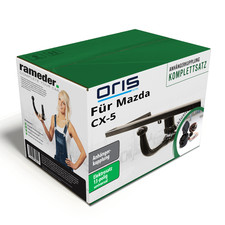 Oris Anhängerkupplung abnehmbar & 13poliger TowTec E-Satz für Mazda CX-5 17- SET