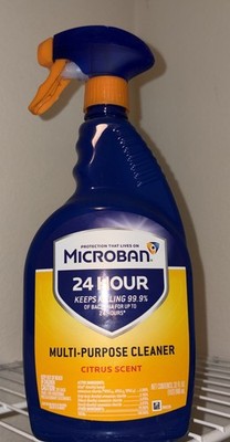 Microban 24 Hour Multi-Purpose Cleaner Spray Citrus Scent 32 oz DISCONTINUED