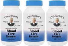 Christopher’s Blood Circ Formula Pack of 3 ×100 Veggie Caps Circulation