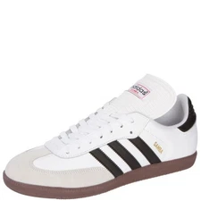 Size 10.5 - Men's Adidas Samba Classic - White/Black/White - [772109]