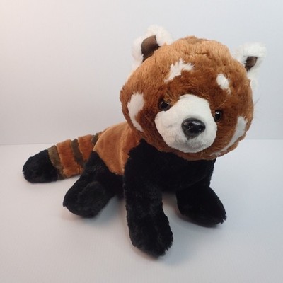 Fiesta Standing 16  Red Panda Plush Realistic Striped Tail Large Stuffed Animal