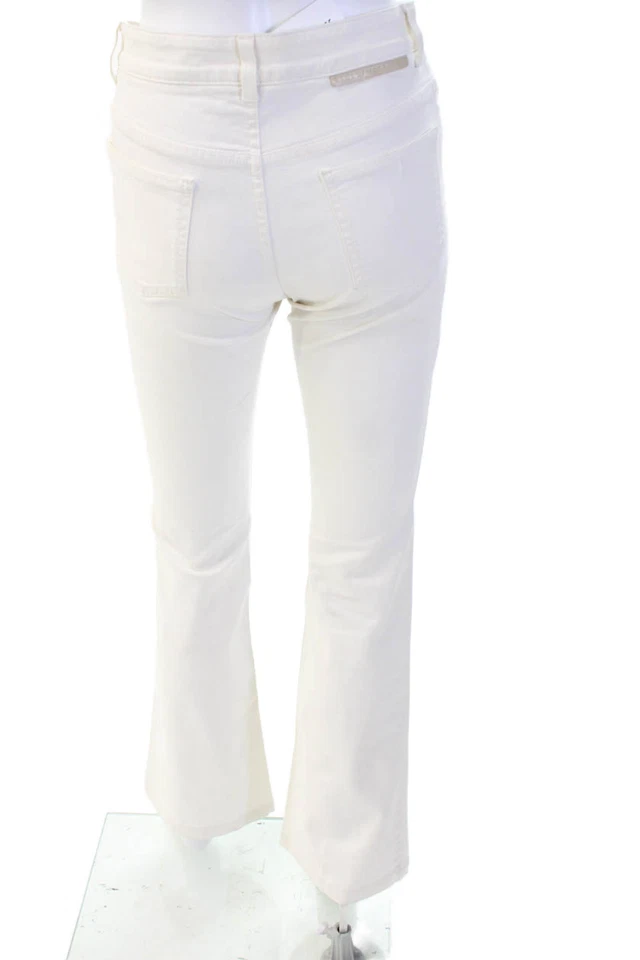 Pantalones cortos de mujer Stella McCartney blancos de algodón talla 27 Foto 3 de 4