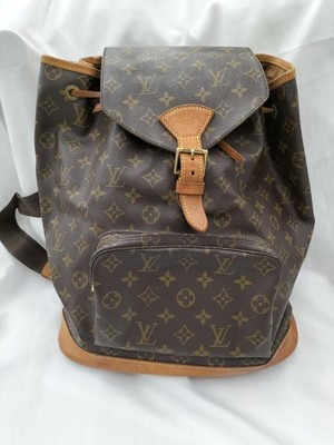 LOUIS VUITTON M51135 Montsouris GM Backpack Mongram Women's Auth