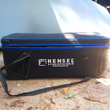 Hensel Pro Mini 1200 AS 1200J Power Pack w/ 1 Flash Head  Rolling Case