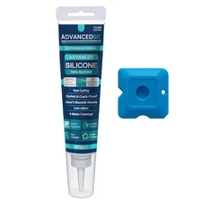 Silicone Caulk with Finishing Tool – Waterproof Silicone Sealant for Bathroom, K