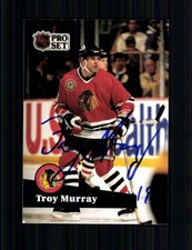 Troy Murray NHL USA Traiding Card Original Signiert + A 252585